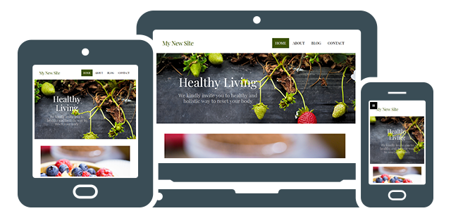 New Site Builder fully responsive design