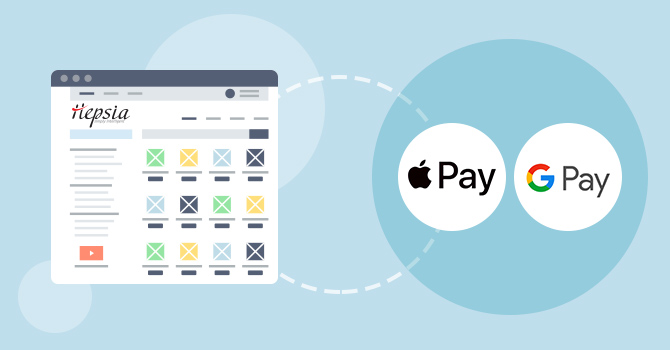 Apple Pay and Google Pay now supported as payment options