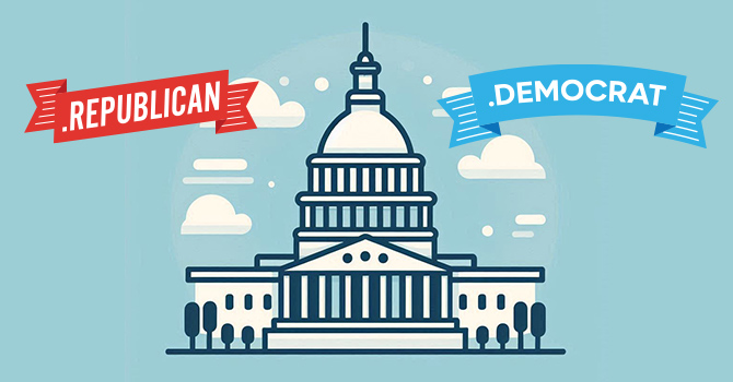 Democrat - Republican Domain Extensions for Registration